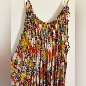 Free People FP One Criss Cross Florals Maxi Dress